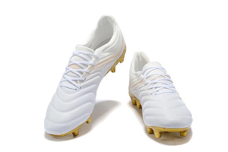 Adidas Copa 19.1 FG Soccer Cleats Shoes White Gold