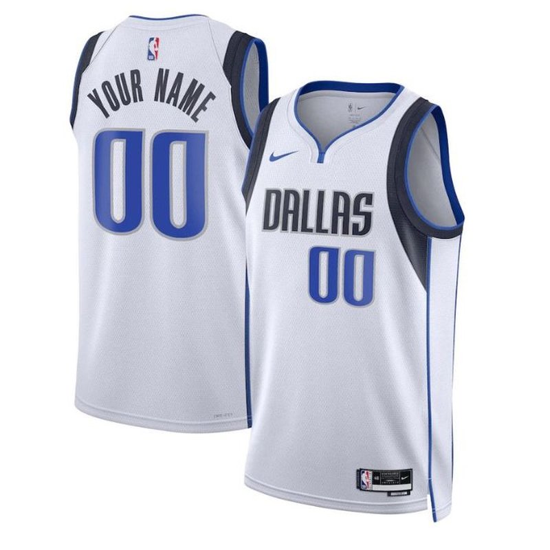 Dallas Mavericks Unisex 2023 White NBA Jersey - Association Edition