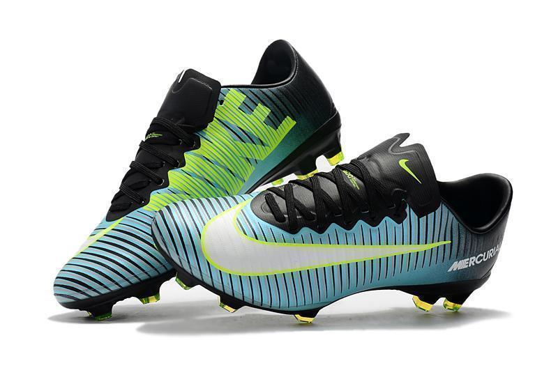 Nike Mercurial Vapor XI FG Soccer Cleats Blue Black Green