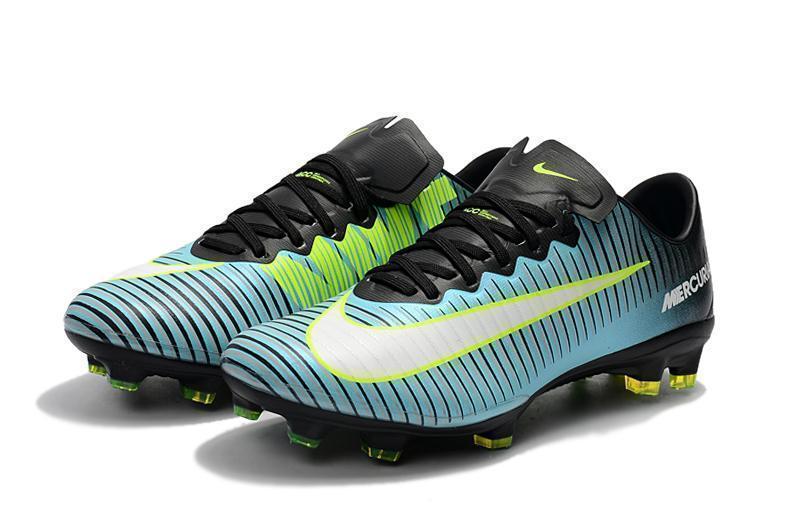 Nike Mercurial Vapor XI FG Soccer Cleats Blue Black Green