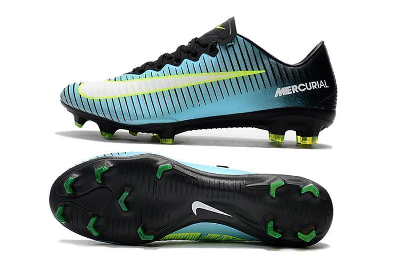 Nike Mercurial Vapor XI FG Soccer Cleats Blue Black Green