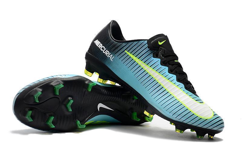 Nike Mercurial Vapor XI FG Soccer Cleats Blue Black Green