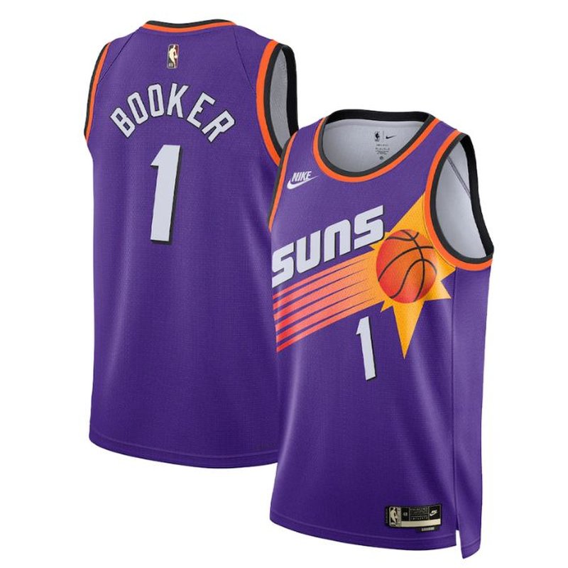 Devin Booker Phoenix Suns Unisex 2023 NBA Jersey Purple - Classic Edition