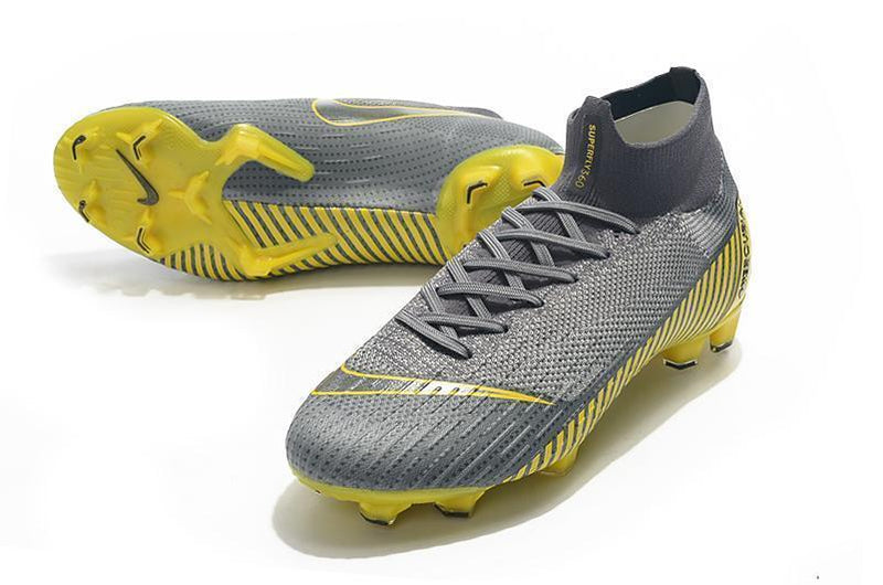 NIKE Mercurial Superfly VI 360 Elite FG Yellow Stripe Grey