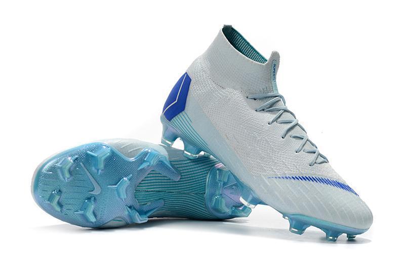 Nike Mercurial Superfly VI 360 Elite FG Soccer Cleats White Blue