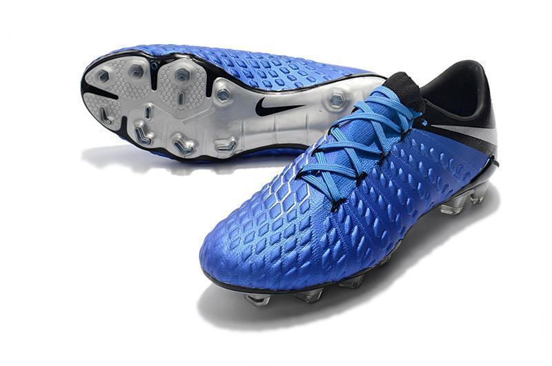 New NIke Hypervenom Phantom III DF FG Soccer Cleats Shoes ALL Blue