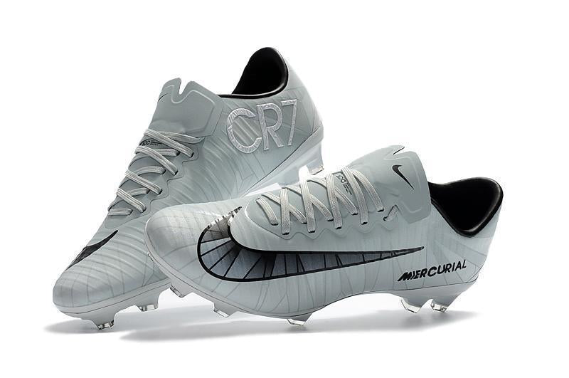 Nike Mercurial Vapor XI CR7 FG Soccer Cleats White Black