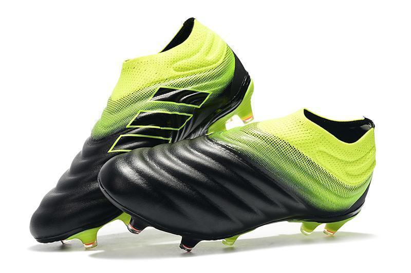 Adidas Copa 19+ FG Soccer Cleats Shoes Black Yellow Green