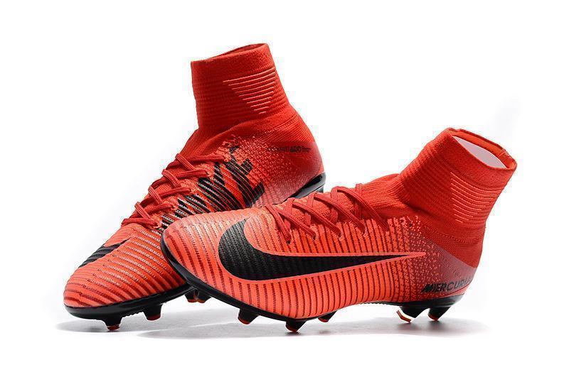 Nike Mercurial Superfly V AG Soccer Cleats University Red Black