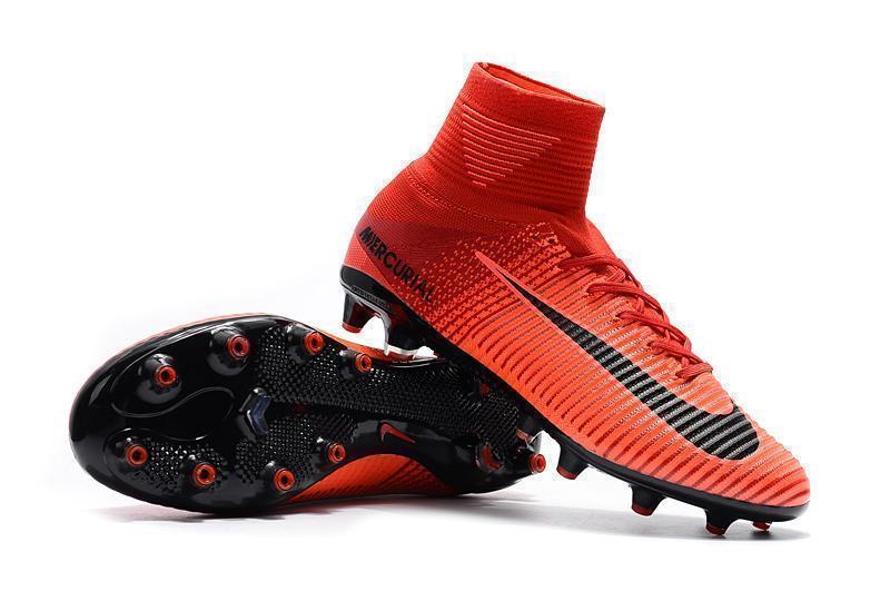 Nike Mercurial Superfly V AG Soccer Cleats University Red Black