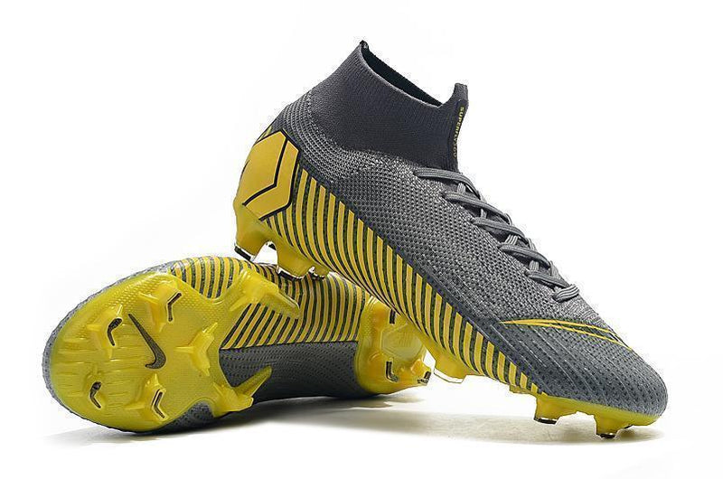 NIKE Mercurial Superfly VI 360 Elite FG Yellow Stripe Grey