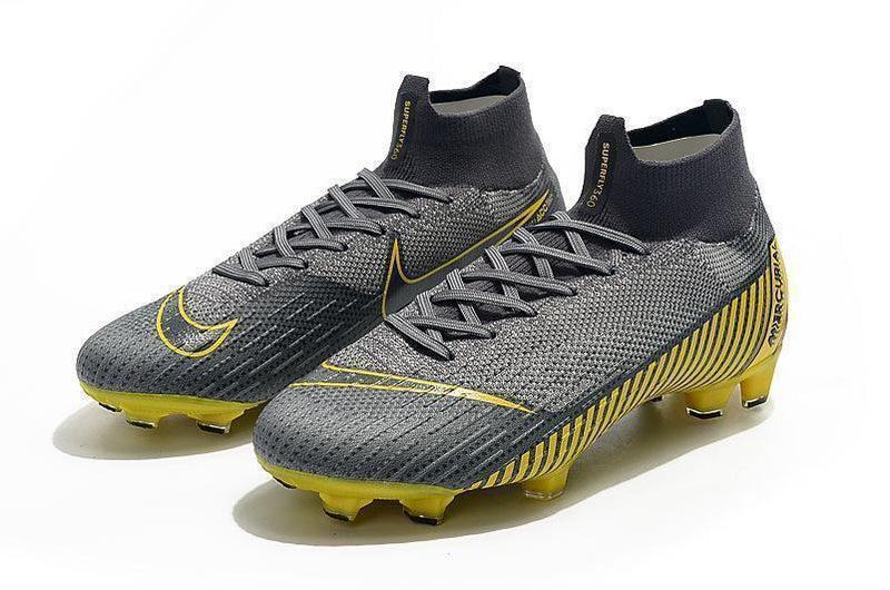 NIKE Mercurial Superfly VI 360 Elite FG Yellow Stripe Grey