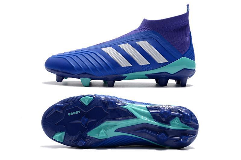 Adidas Predator 18+ FG Soccer Cleats Royal Blue Purple White