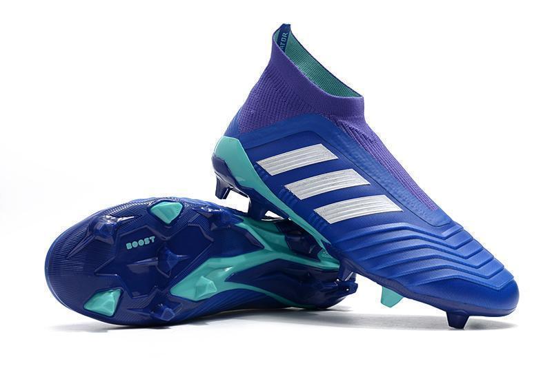 Adidas Predator 18+ FG Soccer Cleats Royal Blue Purple White