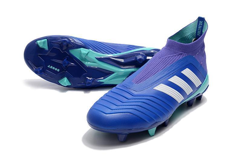 Adidas Predator 18+ FG Soccer Cleats Royal Blue Purple White