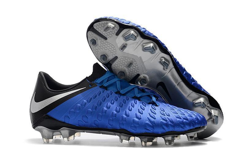 New NIke Hypervenom Phantom III DF FG Soccer Cleats Shoes ALL Blue