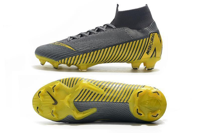 NIKE Mercurial Superfly VI 360 Elite FG Yellow Stripe Grey