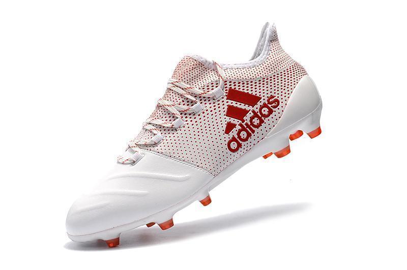 New Adidas X Series Leather FG Soccer Cleats Shoes White Orange