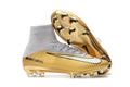 Nike Mercurial Superfly V QuintoTriunfo FG Soccer Cleats Golden White