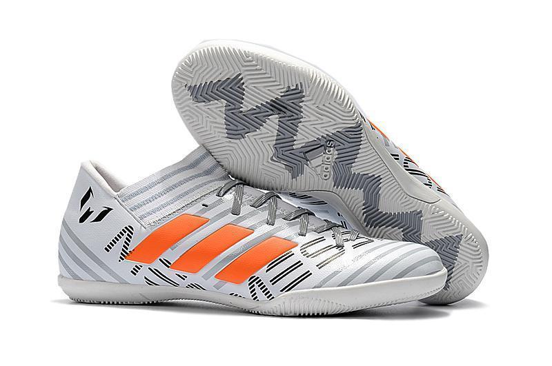 New Adidas Nemeziz Series TF Soccer Cleats Shoes White Gray Orange