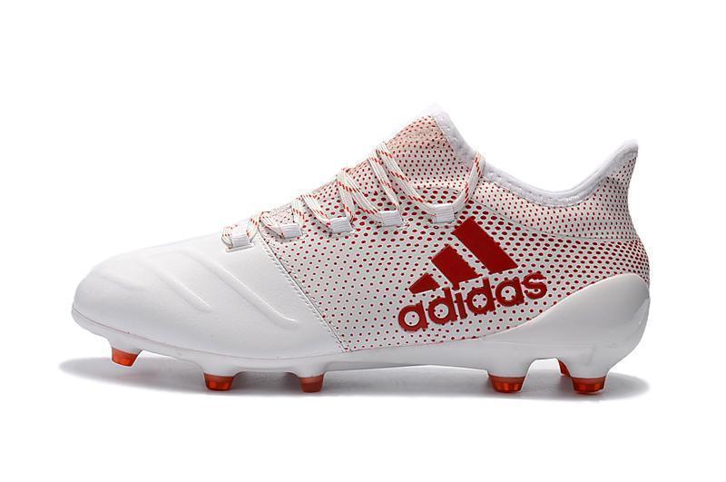 New Adidas X Series Leather FG Soccer Cleats Shoes White Orange