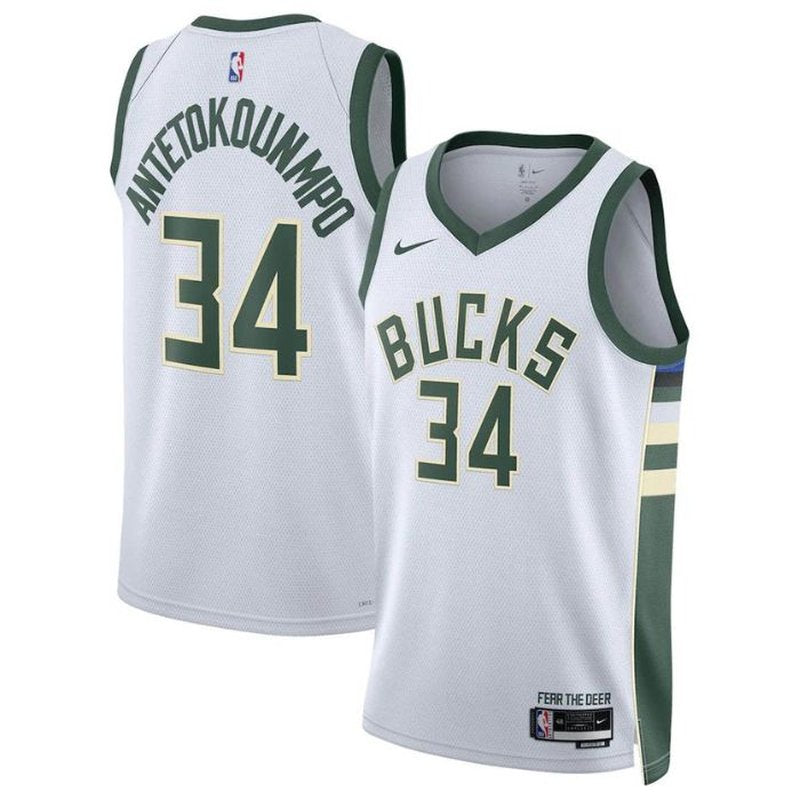 Giannis Antetokounmpo Milwaukee Bucks Unisex 2023 NBA Jersey - Association Edition - White