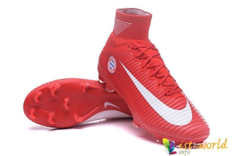 Nike Mercurial Superfly V Fc Bayern Munich Fg Cleats Red White