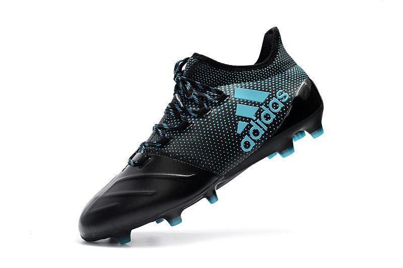 New Adidas X Series Leather FG Soccer Cleats Shoes Black Blue