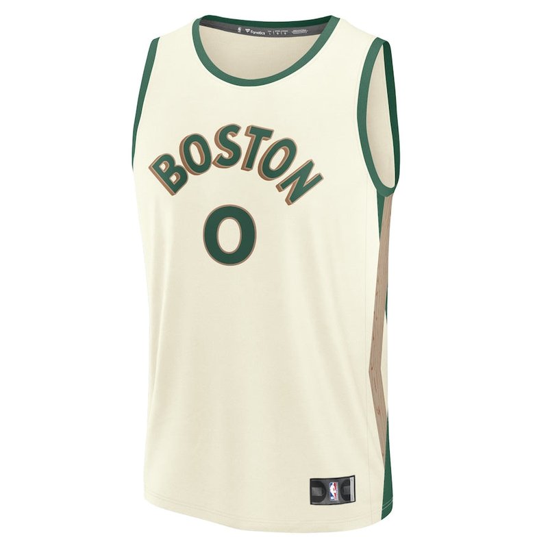 Jayson Tatum Boston Celtics Fanatics Branded 23/24 Fast Break NBA Jersey - White - City Edition