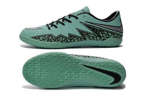 New Nike Hypervenom Phelon II IC DB0019 Soccer Cleats Shoes Green Glow Black Metallic Silver