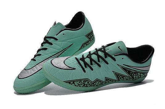 New Nike Hypervenom Phelon II IC DB0019 Soccer Cleats Shoes Green Glow Black Metallic Silver