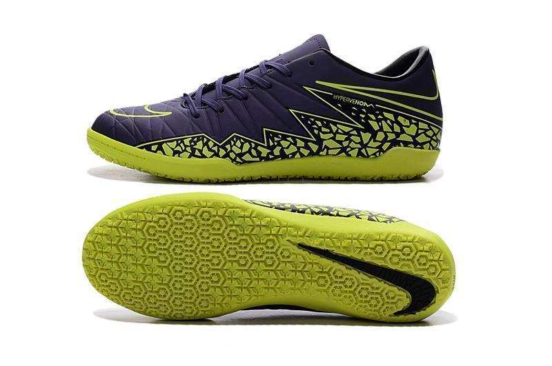 New Nike Hypervenom Phelon II IC DB0018 Soccer Cleats Shoes Dark Violet Green