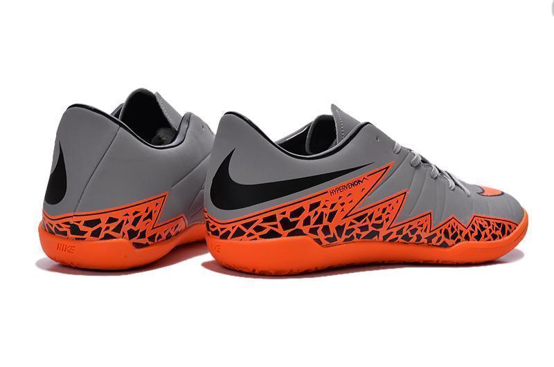 New Nike Hypervenom Phelon II IC DB0015 Soccer Cleats Shoes Grey Orange Black