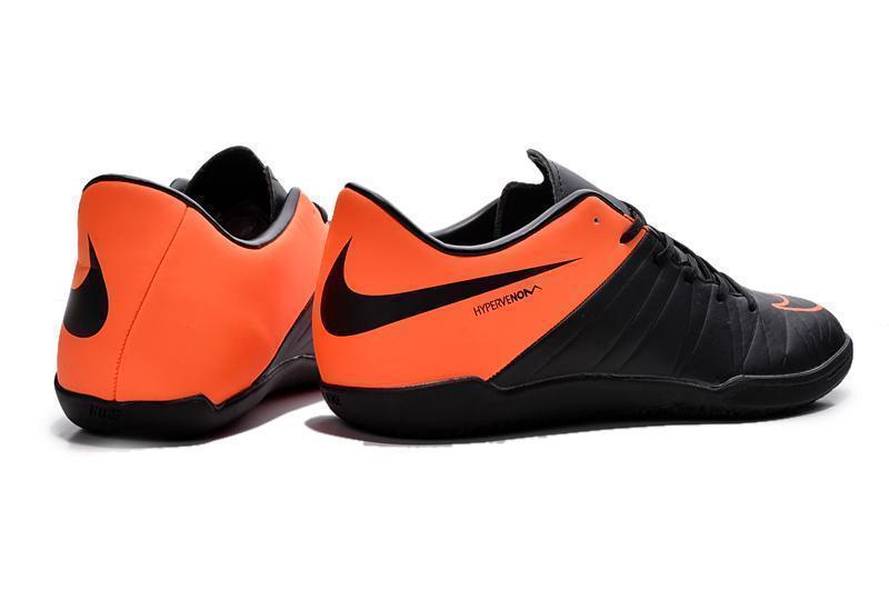 New Nike Hypervenom Phelon II IC Indoor DB0016 Soccer Cleats Shoes Black Orange