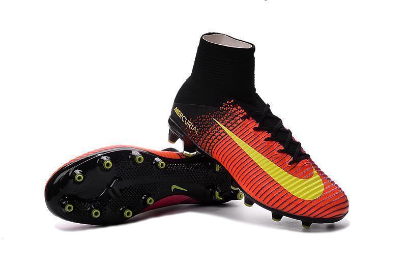 Nike Mercurial Superfly V AG Soccer Cleats Total Crimson Black Pink