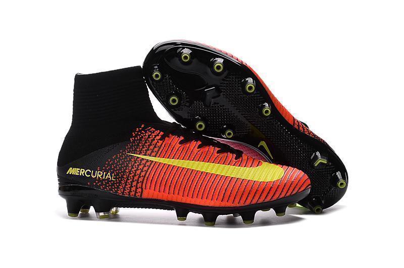 Nike Mercurial Superfly V AG Soccer Cleats Total Crimson Black Pink