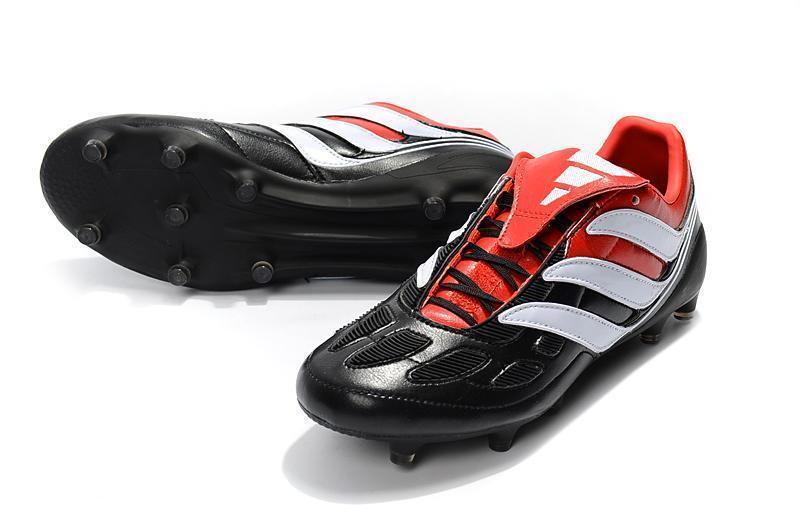 New Adidas Predator Accelerator FG Soccer Cleats Shoes Red Black White