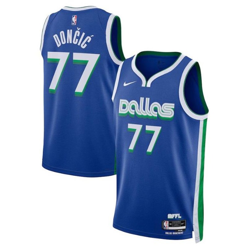 Luka Doncic Dallas Mavericks Unisex 2023 NBA Jersey - City Edition - Blue