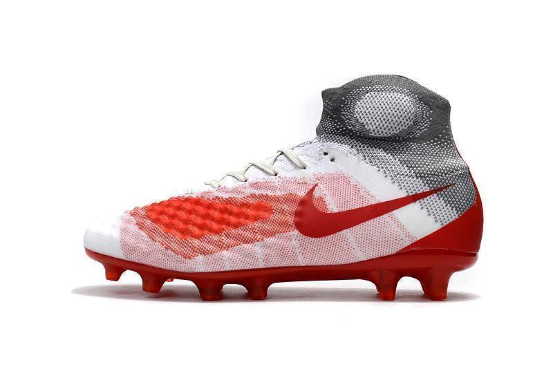 New Nike Magista Obra II FG Soccer Cleats Shoes White Red