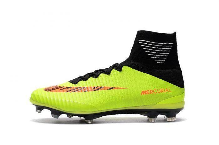 Nike Mercurial Superfly V FG Soccer Cleats Fluorescent Green Black