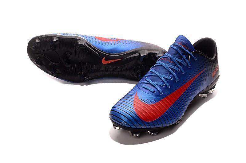 Nike Mercurial Vapor XI FG Soccer Cleats Blue Black Red