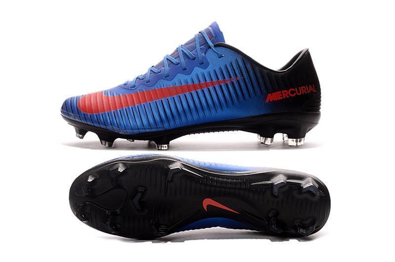 Nike Mercurial Vapor XI FG Soccer Cleats Blue Black Red