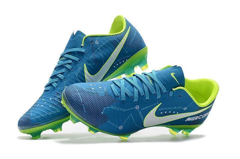 Nike Mercurial Vapor XI Neymar FG Soccer Cleats Blue Electric Green