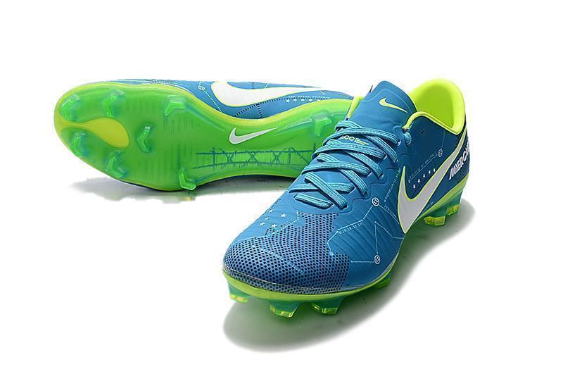 Nike Mercurial Vapor XI Neymar FG Soccer Cleats Blue Electric Green