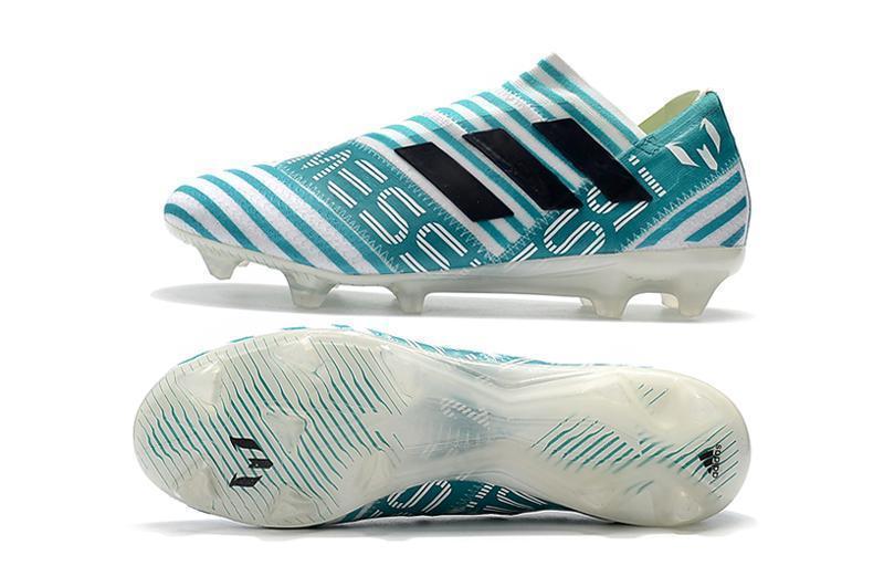 New Adidas Nemeziz FG Agility TPU Soccer Cleats Shoes Blue White