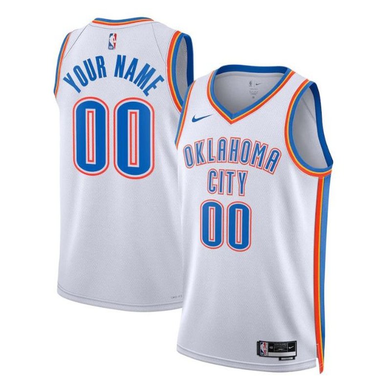 Oklahoma City Thunder Unisex 2023 White NBA Jersey - Association Edition