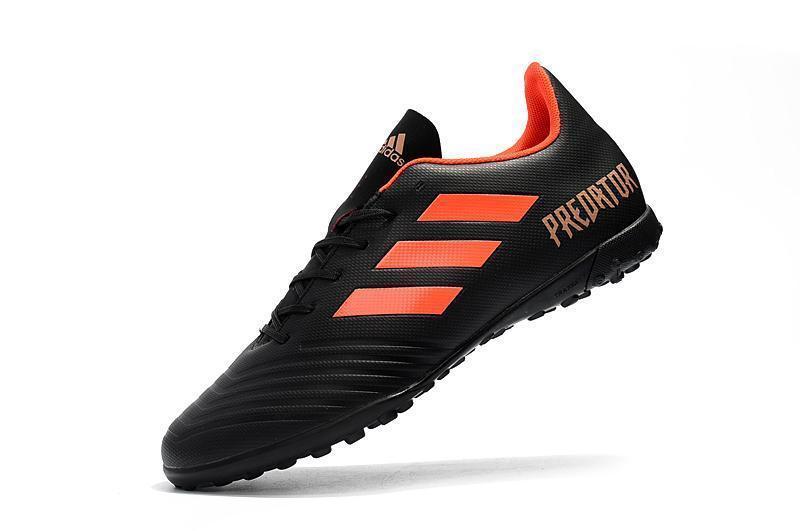 New Adidas Predator 18.4 TF Soccer Cleats Shoes Black Orange