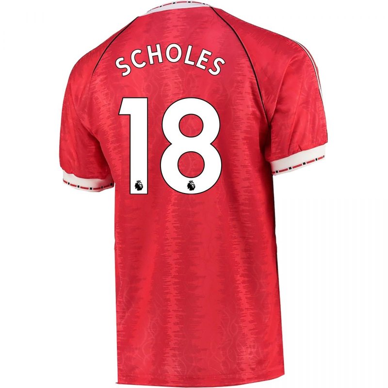 Paul Scholes Manchester United 1990 Jersey - Fan Version