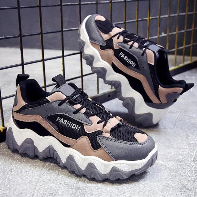 MCCKLE Women Chunky Sneakers Casual 2020 Dad Shoes Female Lace Up Mesh Woman Platform Comfort Fashion Ladies Walking Shoes New