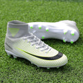 MWY Man High Top Ankle Football Train Shoes Turf TF Flat Classic Soccer Boots Women Sneakers Lightweight Kids Indoor Turf Futsal